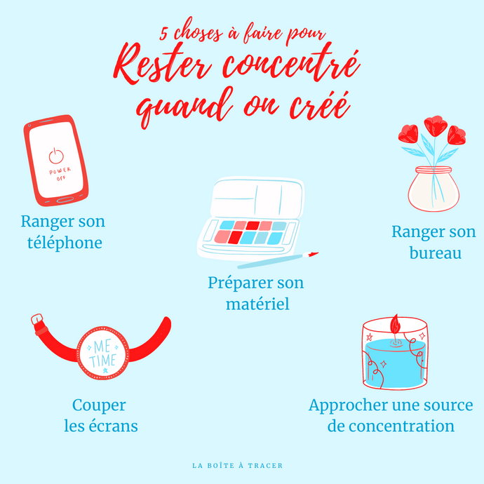 5 astuces pour rester concentré quand on créé
